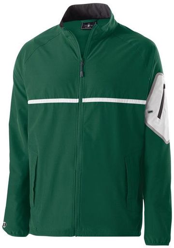 Holloway Adult Unisex 90% polyester 10% spandex Weld 4-Way Stretch Warm-Up Full-Zip Jacket